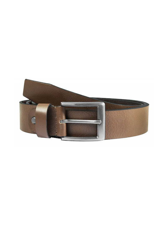 Leonardo Verrelli Men's Leather Belt Brown