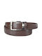 Vera Pelle Men's Leather Belt Brown