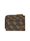 Guess Men's Leather Card Wallet Brown