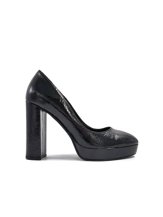 Beatris Patent Leather Black Heels