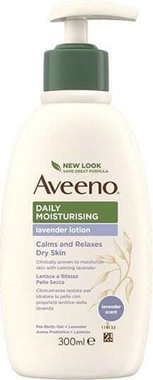 Aveeno Lavender Daily Moisturising Loțiune hidratant pentru corp cu Aromă Levănțică pentru piele uscată & sensibilă 300ml