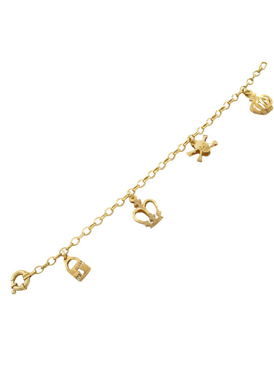 Damen Armband Kette aus Gold 14K