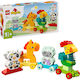 LEGO Trenul cu Animale Duplo pentru 1.5+ Ani 19 Bucăți
