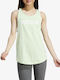 Adidas Women's Athletic Blouse Sleeveless Light Green