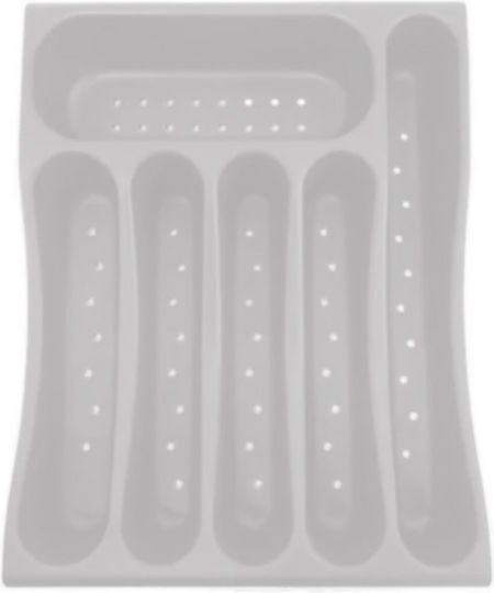 ForHome Поставка За Прибори За Чекмедже Пластмасова 38x29x7см Бяла ForHome Поставка За Прибори За Чекмедже Пластмасова 38x29x7см Бяла