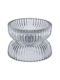 K-m Grey Candle Holder suitable for Tealights Glass in Gray Color 7x7x7cm 1pcs