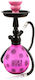 Ναργιλές Shisha Διπλός Μωβ 33cm
