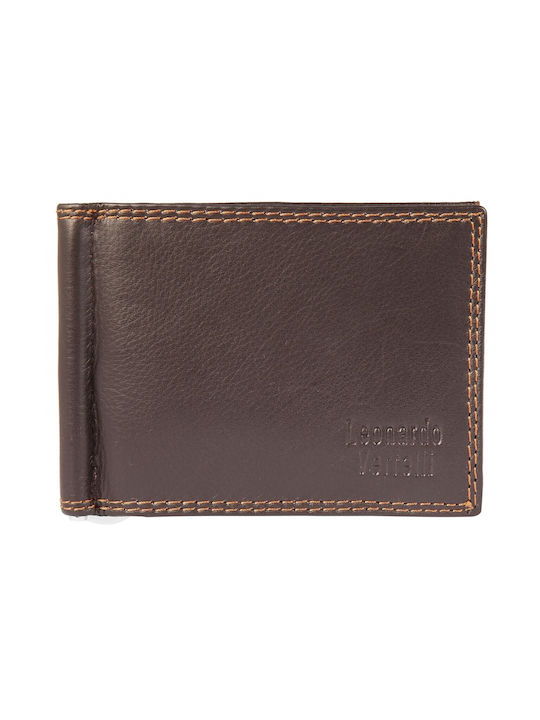 Leonardo Verrelli Men's Leather Wallet Brown