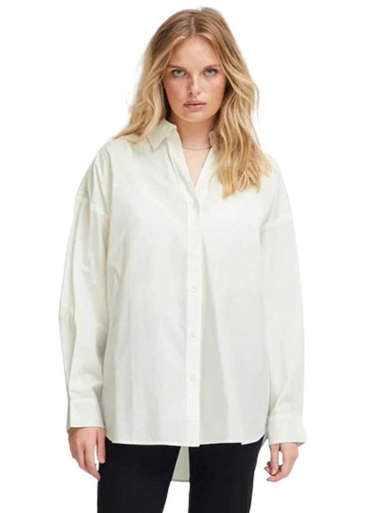 ICHI Women's Long Sleeve Shirt BLANC DE BLANC
