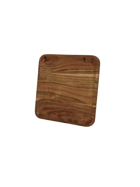 Kaemingk Wooden Decorative Tray 20x20cm