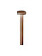 Ideal Lux Tesla Φωτιστικό Κολωνάκι Εξωτερικού Χώρου 15W IP44 για Ντουί G9 Καφέ
