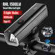 Rockbros ROCKBROS-RHL-1500 Επαναφορτιζόμενο Εμπρόσθιο Φως Ποδηλάτου Για Δυναμό