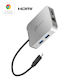 J5 Create USB-C Docking Station με HDMI 4K PD Ethernet Ασημί (JCD391-N)