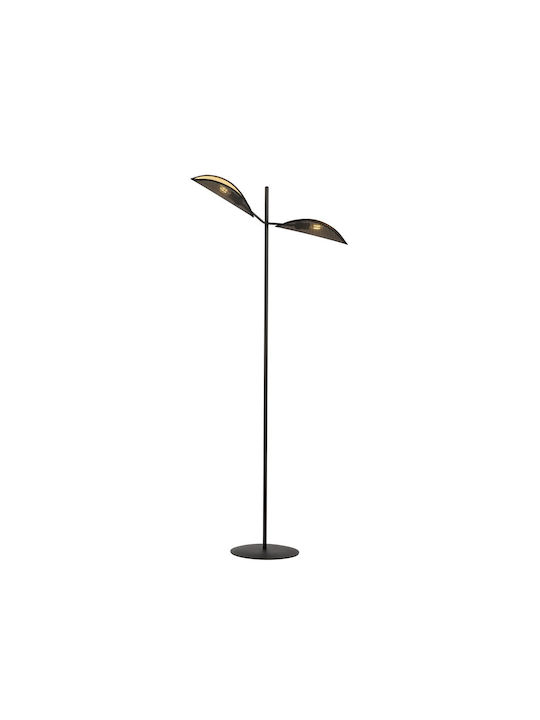 Emibig Floor Lamp with Socket for Bulb E14 Black