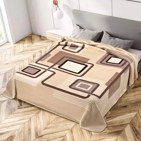 Belpla 271 Samtige Übergröße Decke 220x240cm Beige