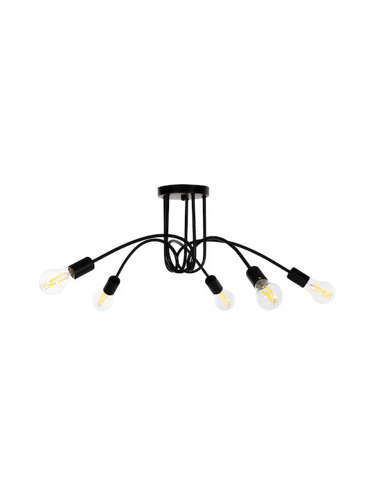 HomeMarkt Suspendat Candelabru Negru