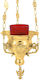 IconsGR Biserica Candelabru Metalic Gold plated Bronze 9899G