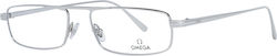 Omega Metal Eyeglass Frame Silver OM5011 016