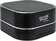 Manhattan Metallic Ηχείο Bluetooth 3W με Ραδιόφωνο και Διάρκεια Μπαταρίας έως 6 ώρες Μαύρο