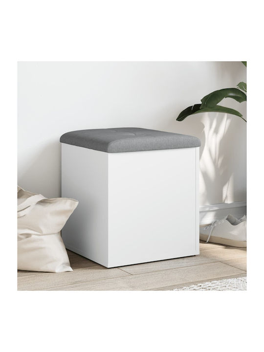 Mobilier de Intrare cu Dulap pentru Pantofi & Bancă Alb 42x42x45cm