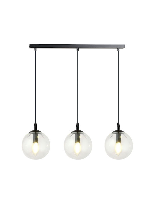 Emibig Pendant Light Three-Light Rail Transparent