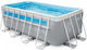 Intex Piscină 8.418lt Cu Cadru Metalic 400x200x122cm Gri