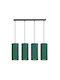 Emibig Pendant Chandelier for 4 Bulbs E27 Green