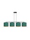 Emibig Pendant Chandelier for 4 Bulbs E27 Green