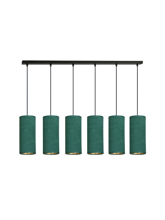 Emibig Pendant Chandelier for 6 Bulbs E27 Green