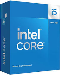 Intel Core i5-14400F 1.8GHz Επεξεργαστής 10 Πυρήνων για Socket 1700 σε Κουτί με Ψύκτρα