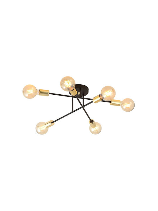 Emibig Ceiling Light with Socket E27 Gold