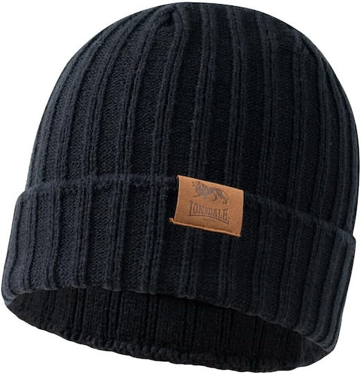 Deazley Beanie Unisex Σκούφος Πλεκτός σε Μαύρο χρώμα