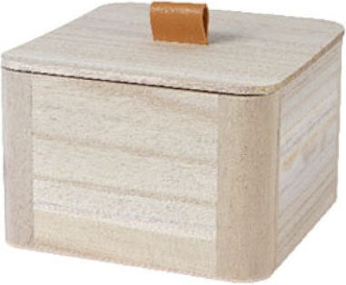 Kaemingk Dekorative Box Hölzernes 15x15x10cm