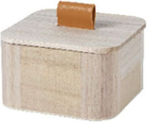 Kaemingk Dekorative Box Hölzernes 10x10x6cm
