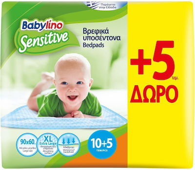 Babylino Υποσέντονα Ακράτειας 60x90cm 15τμχ