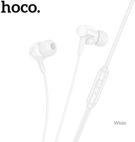 Hoco M112 In-Ear Freisprecheinrichtung Kopfhörer mit Stecker 3.5mm Weiß