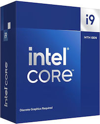 Intel Core i9-14900F 2GHz Επεξεργαστής 24 Πυρήνων για Socket 1700 σε Κουτί με Ψύκτρα