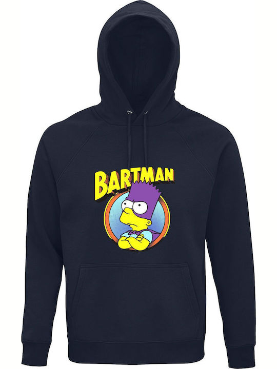 Bartman, Bart Simpson Ft Superman Kapuzenpulli Superman Blau