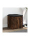 Stool For Living Room With Storage Space Wooden Smoker 42x42x45cm