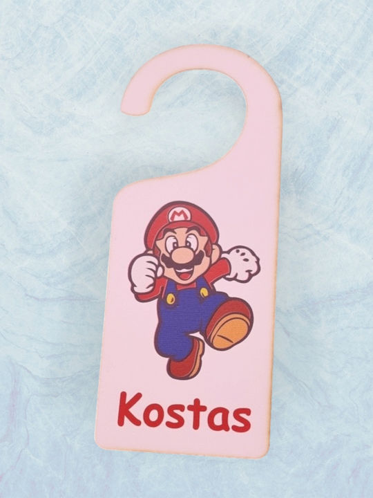 Woodseason Kids Decorative Door Tag made of Wood 6x15cm