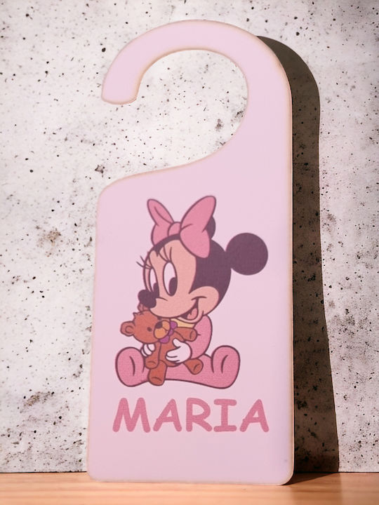 Woodseason Kids Decorative Door Tag made of Wood 6x15cm