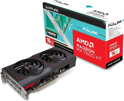 Sapphire Radeon RX 7600 XT 16GB GDDR6 Pulse Κάρτα Γραφικών