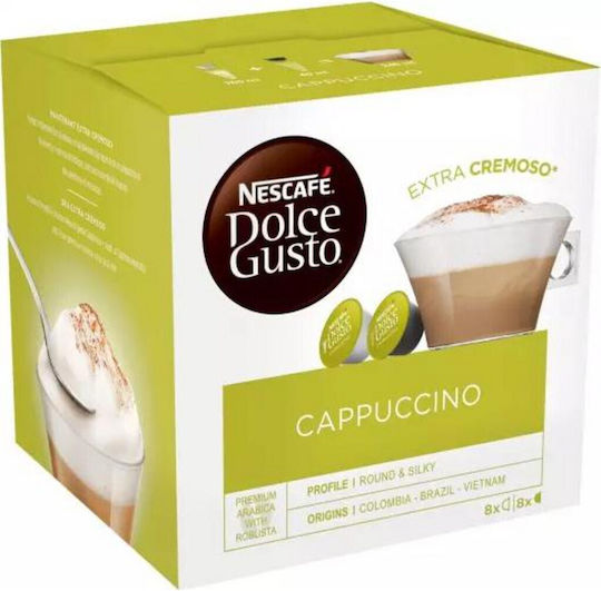 Nescafe Cappuccino Capsules Compatible with Dolce Gusto Machine 16pcs