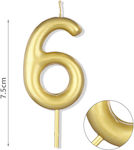 Birthday Candle Number "6"