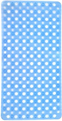 Mesh Rechteckig mit Saugnäpfen Blau 35x71cm