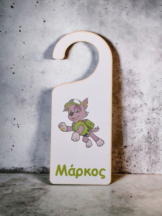 Woodseason Παιδικό Διακοσμητικό Ταμπελάκι Πόρτας από Ξύλο