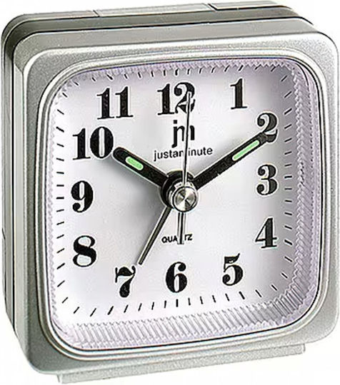 Justaminute Tabletop Clock with Alarm Gray U5303MG