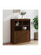 Sideboard Wooden Brown Oak 81x37x100cm