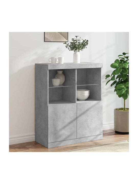 Sideboard Wooden Grey 81x37x100cm