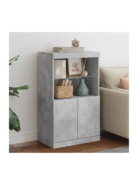 Sideboard Wooden Grey 60.5x37x100cm